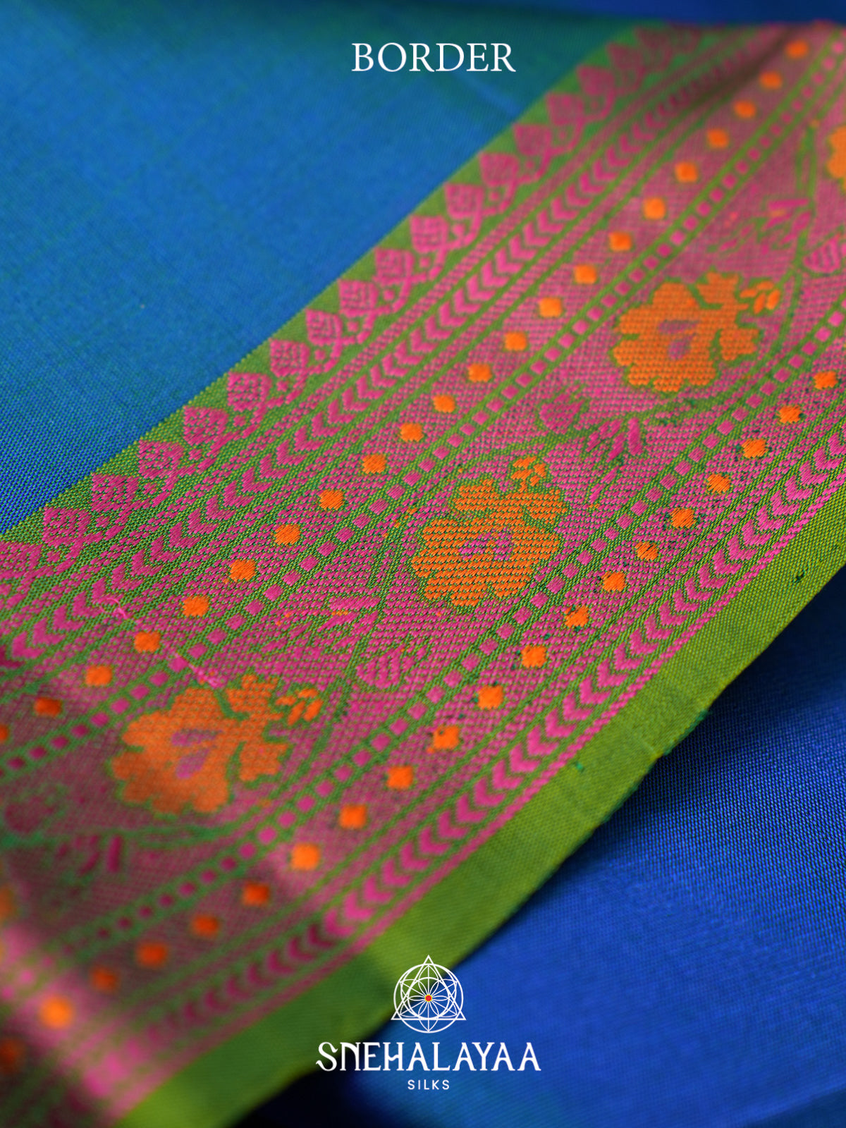 Navy Blue Kanjivaram Silk Saree