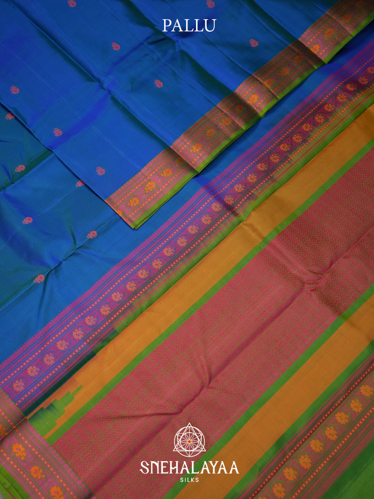 Navy Blue Kanjivaram Silk Saree