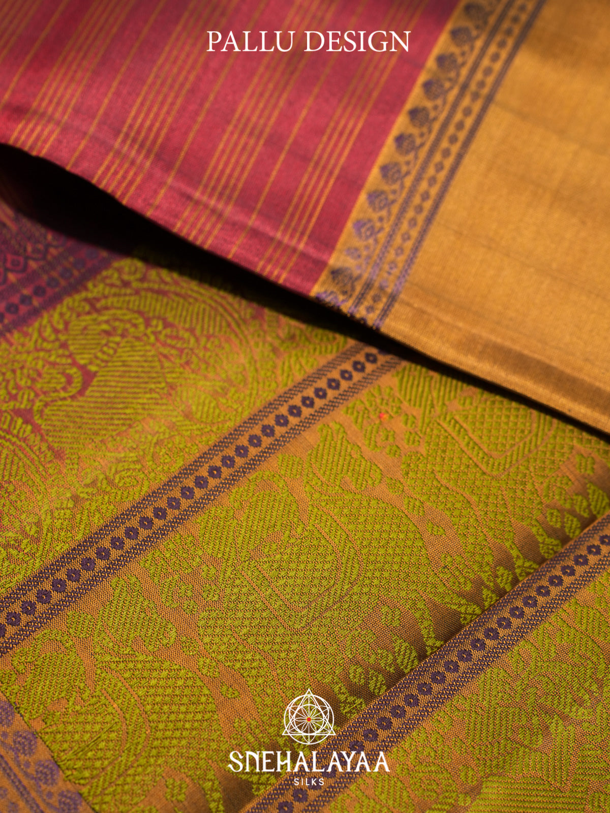 Maroon Kanjivaram Silk Saree