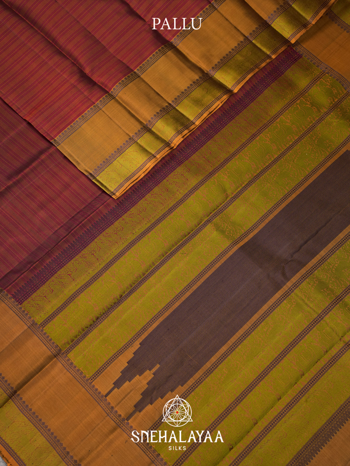Maroon Kanjivaram Silk Saree
