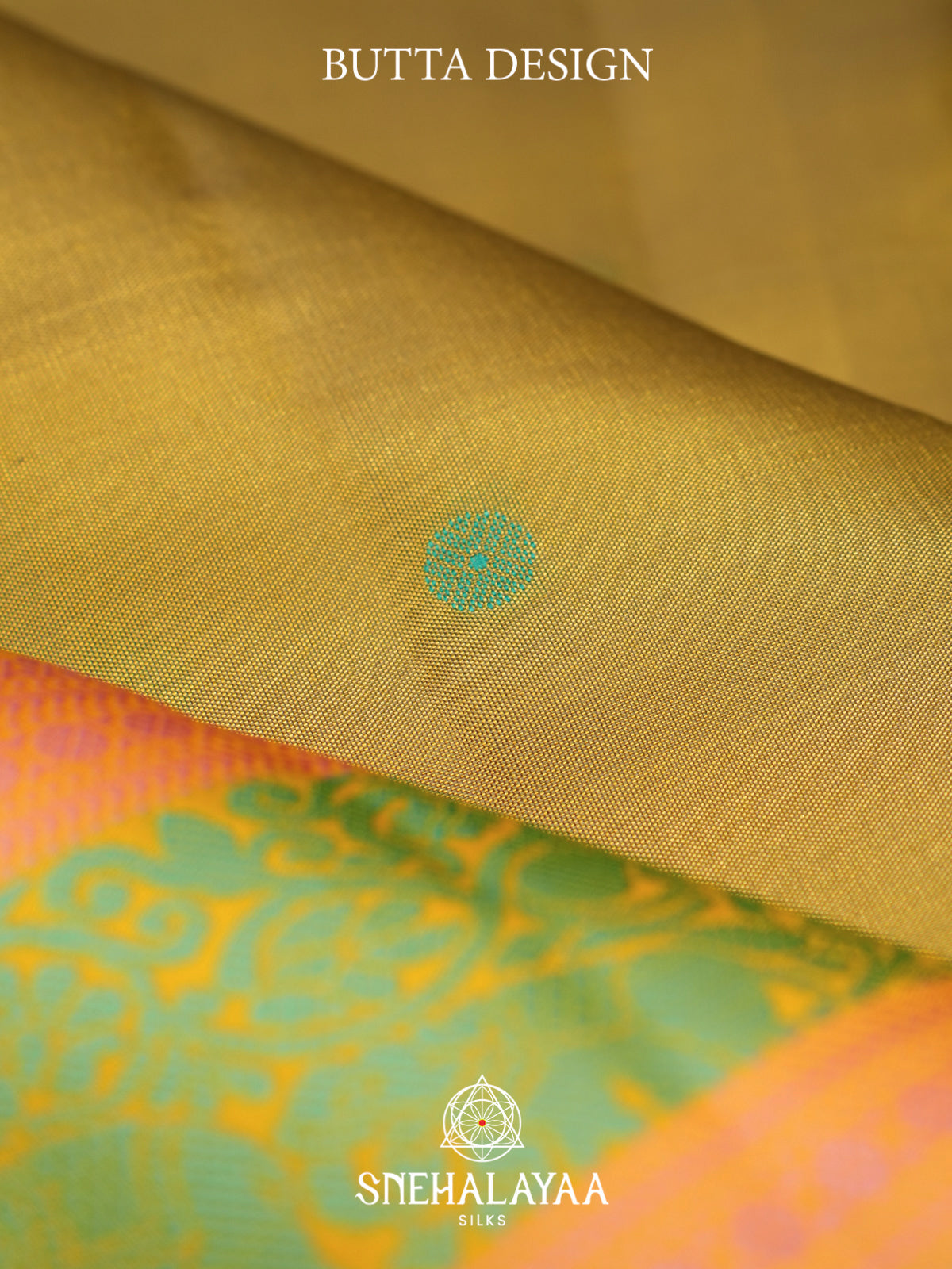 Olive Yellow Kanjivaram Silk Saree