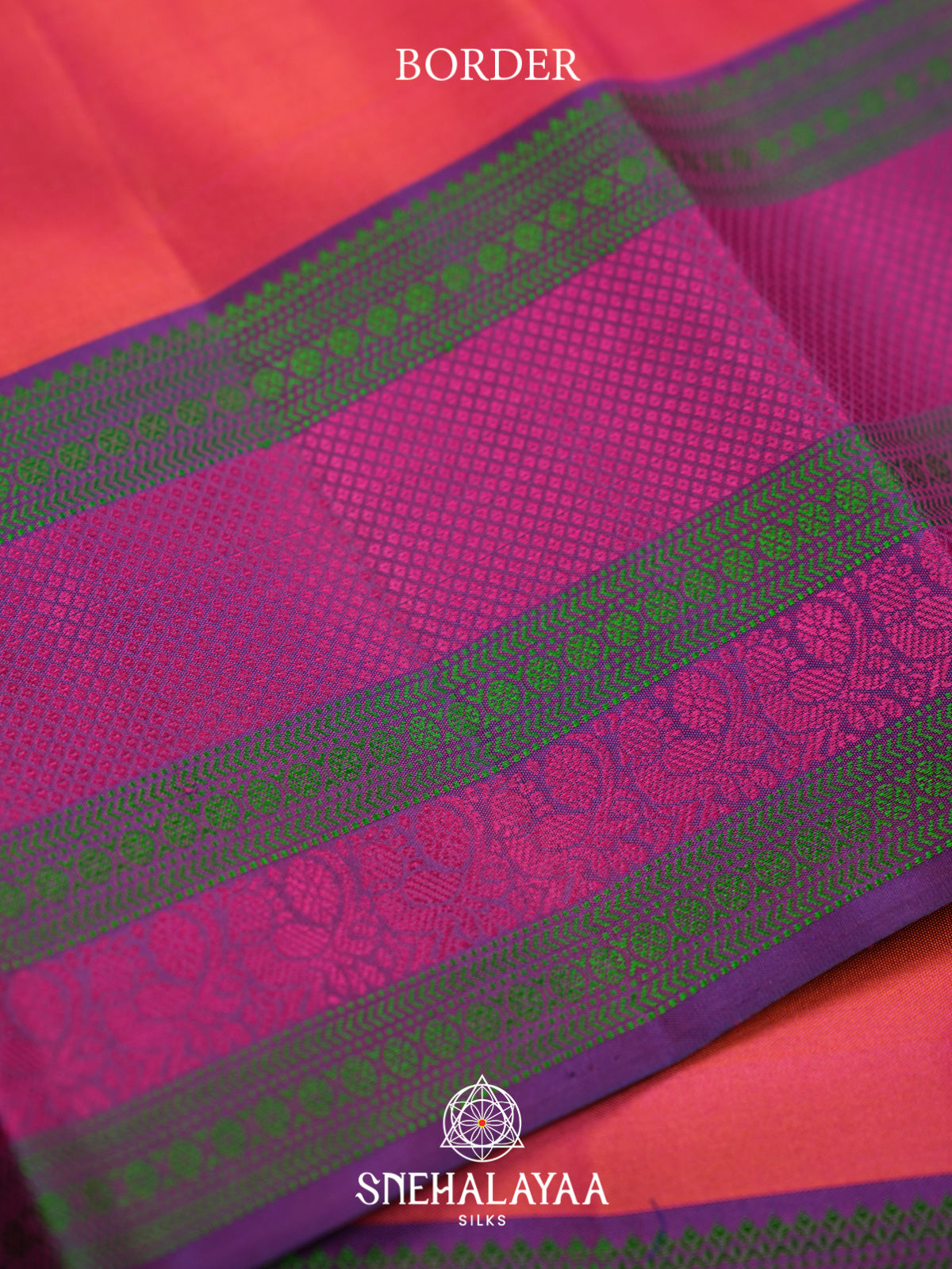 Ruby Pink Kanjivaram Silk Saree