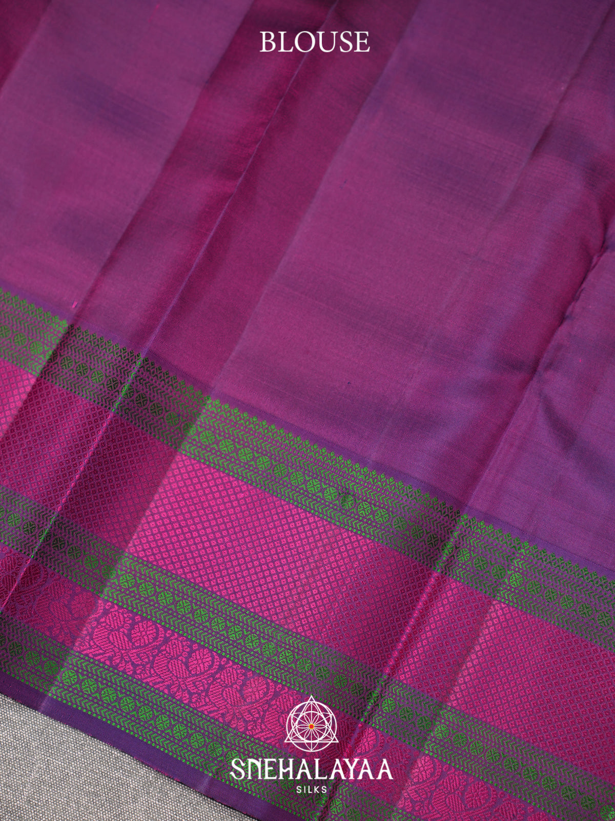Ruby Pink Kanjivaram Silk Saree