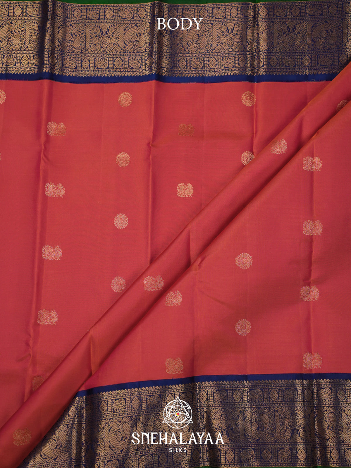 Ruby Pink Kanjivaram Silk Saree