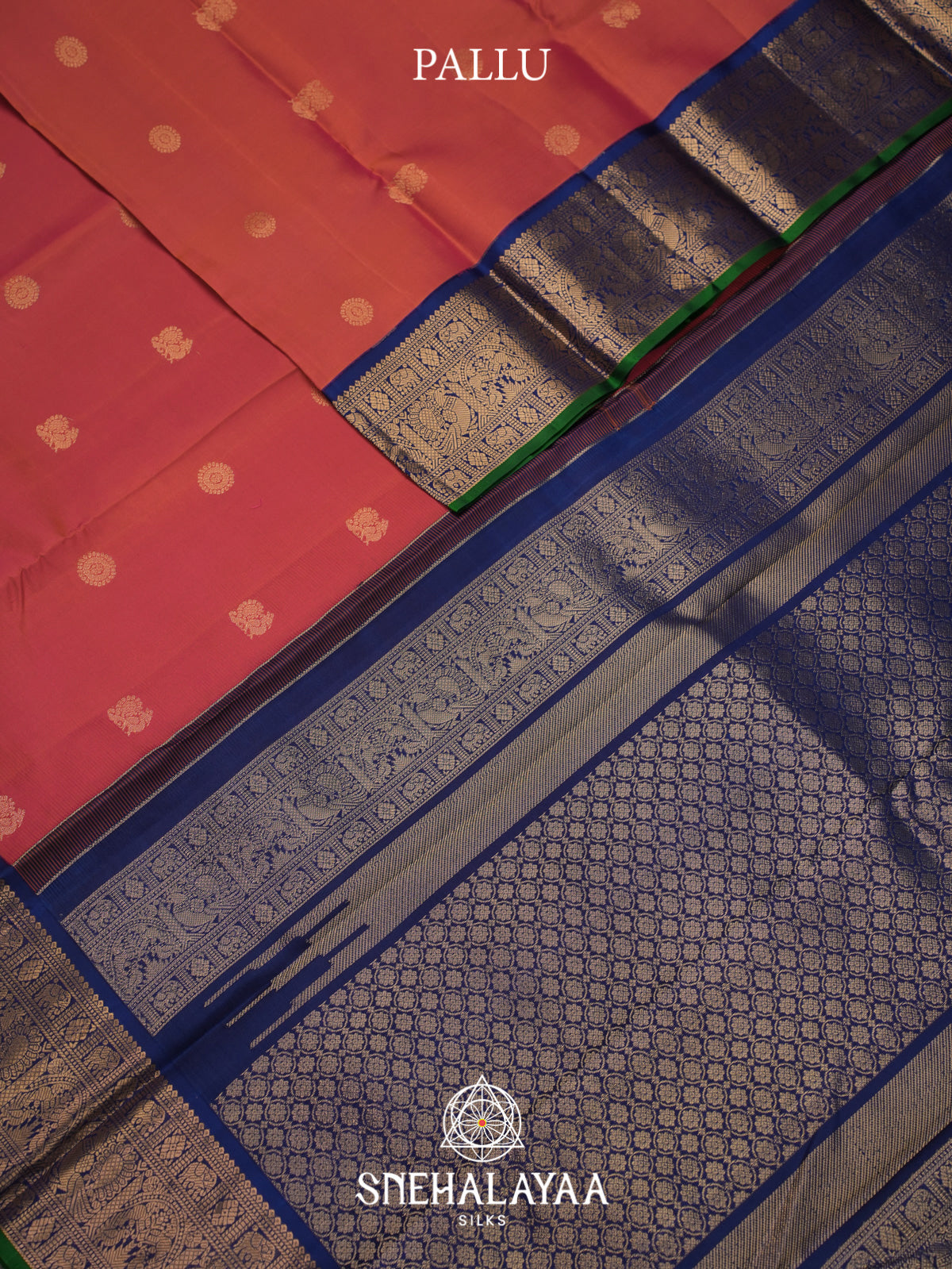 Ruby Pink Kanjivaram Silk Saree