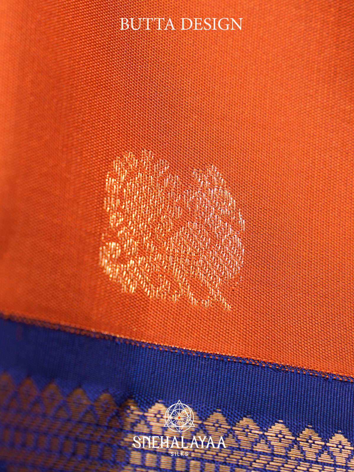 Orange Kanjivaram Silk Saree