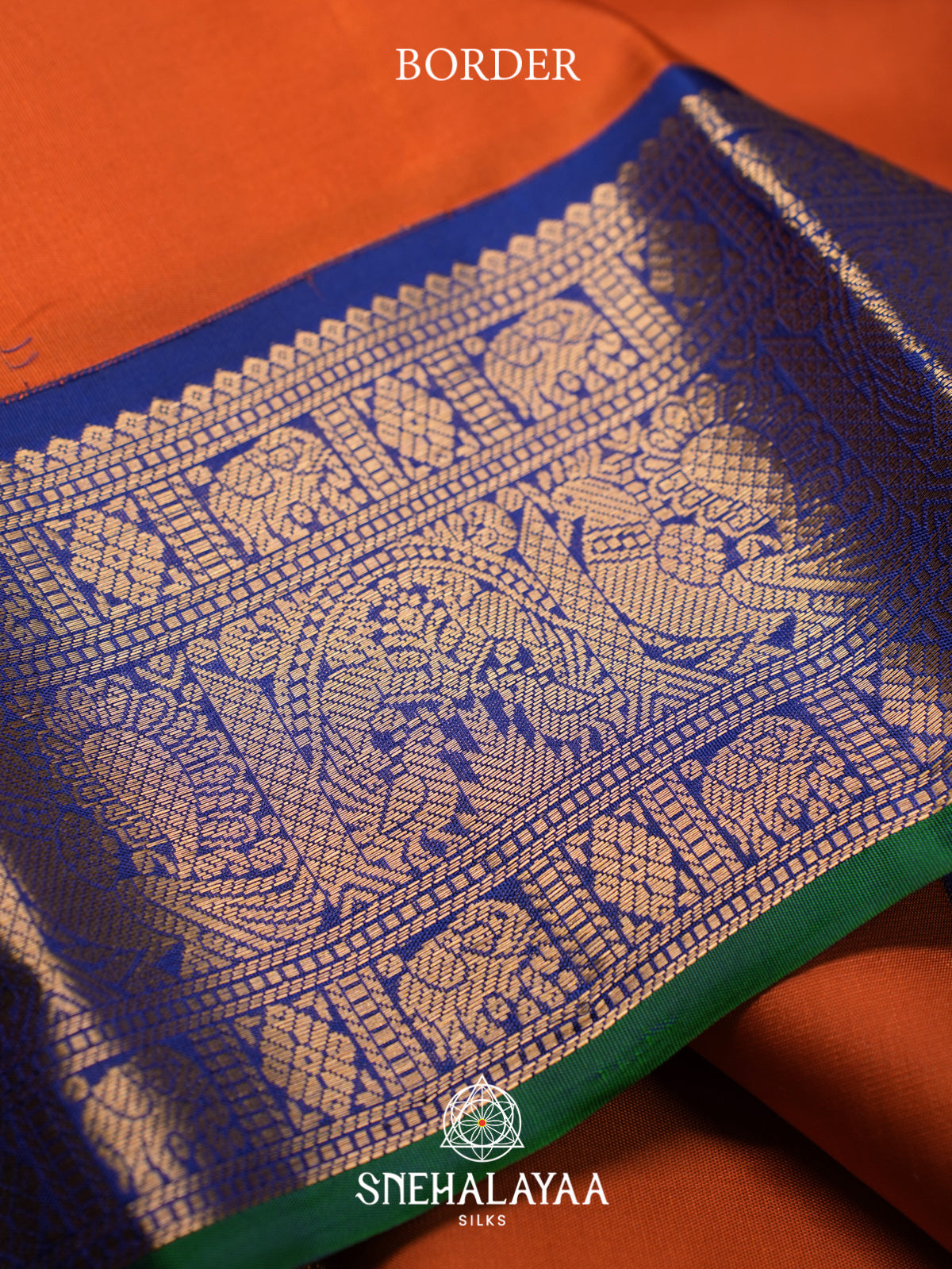 Orange Kanjivaram Silk Saree