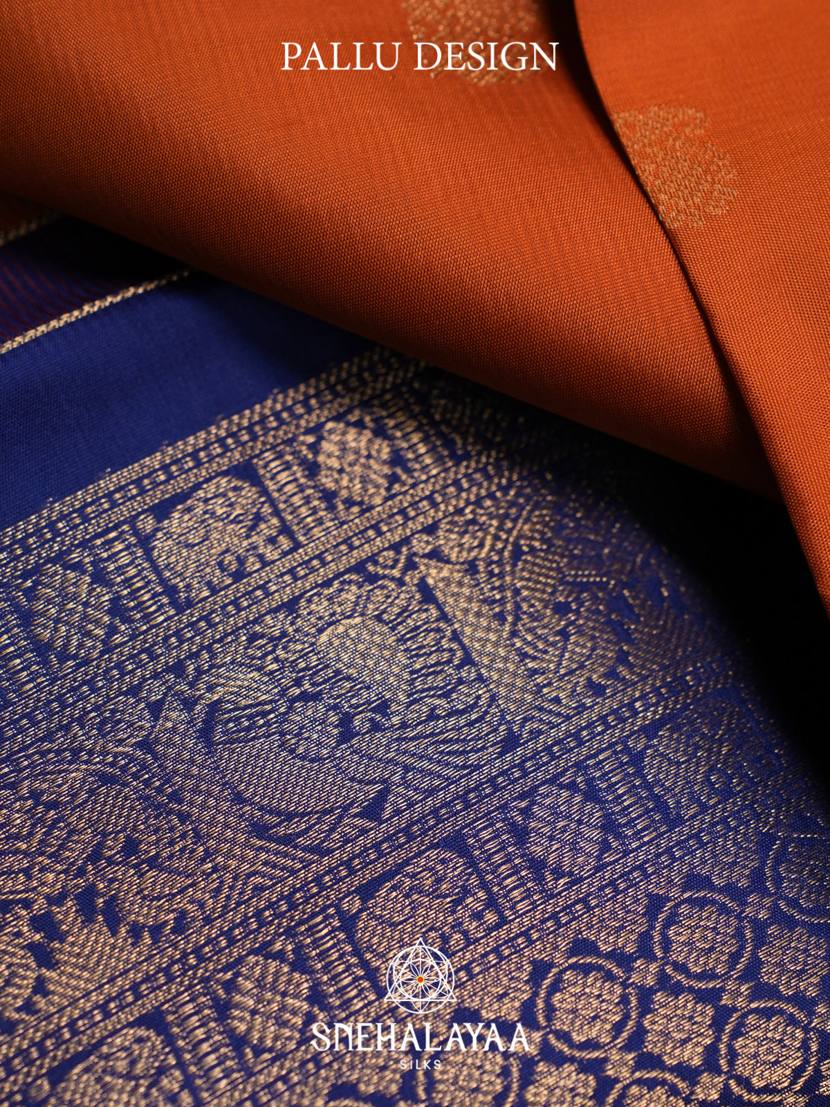 Orange Kanjivaram Silk Saree