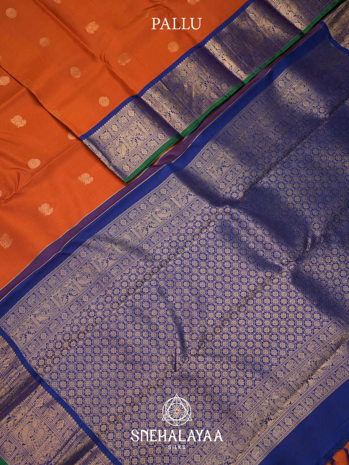 Orange Kanjivaram Silk Saree