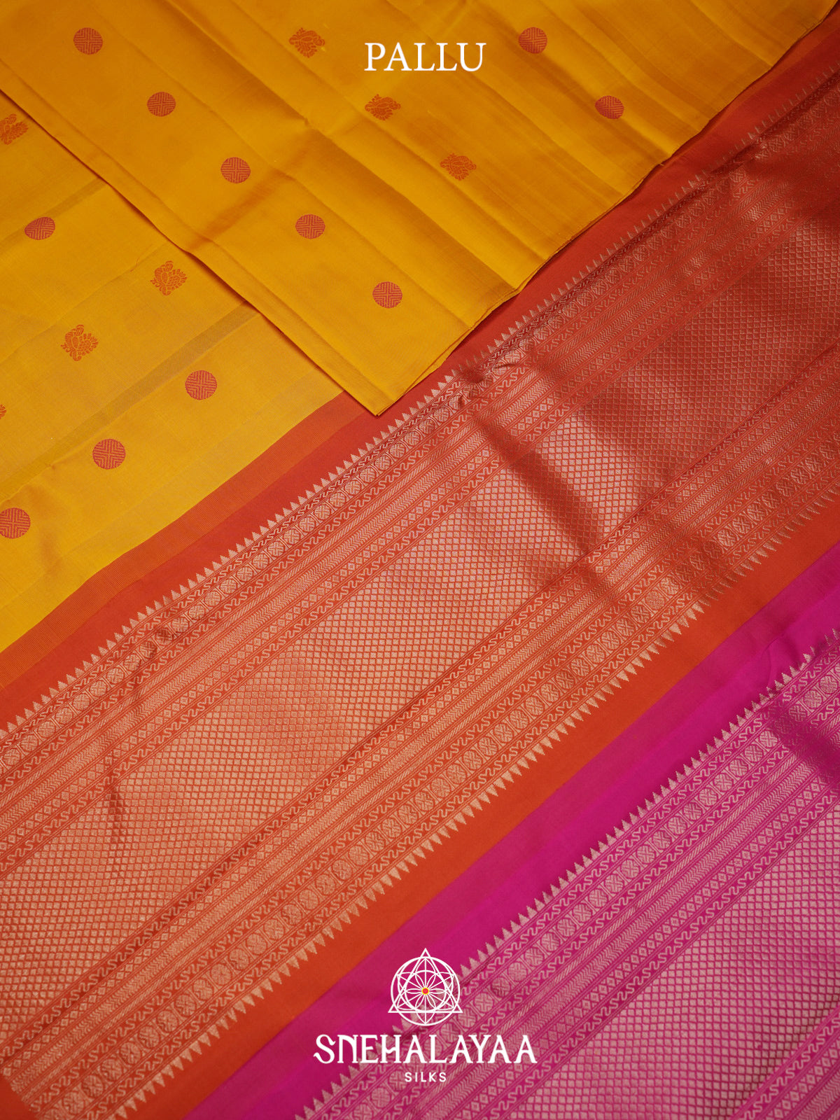 Mango Yellow Kanjivaram Silk Saree