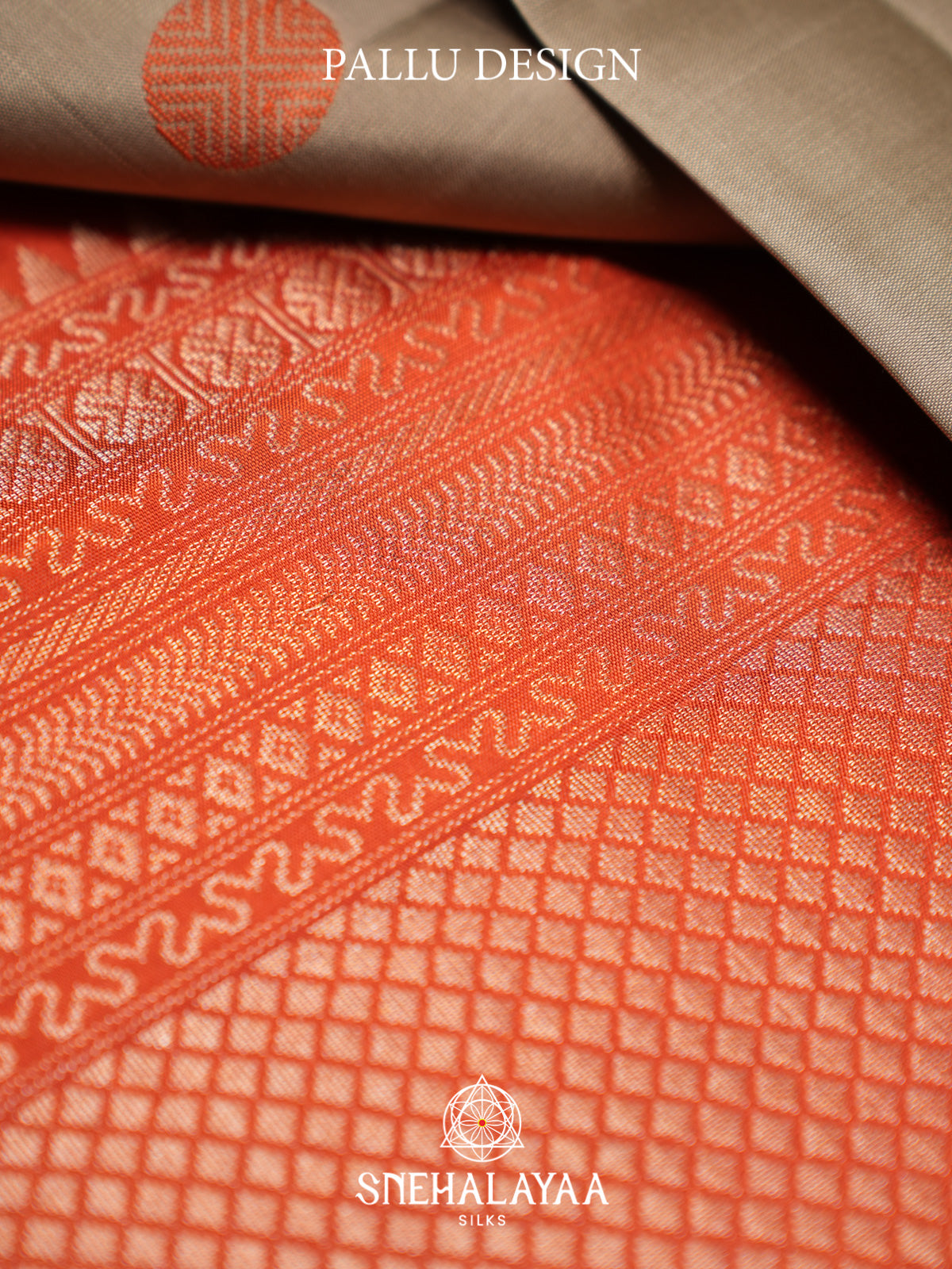 Beige Kanjivaram Silk Saree