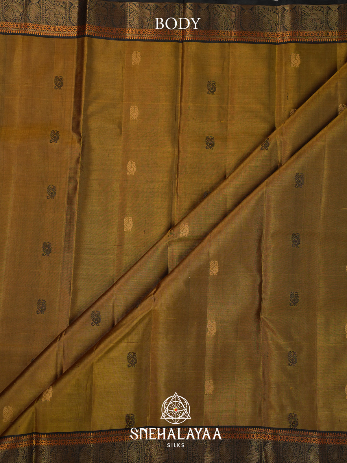 Mustard Kanjivaram Silk Saree