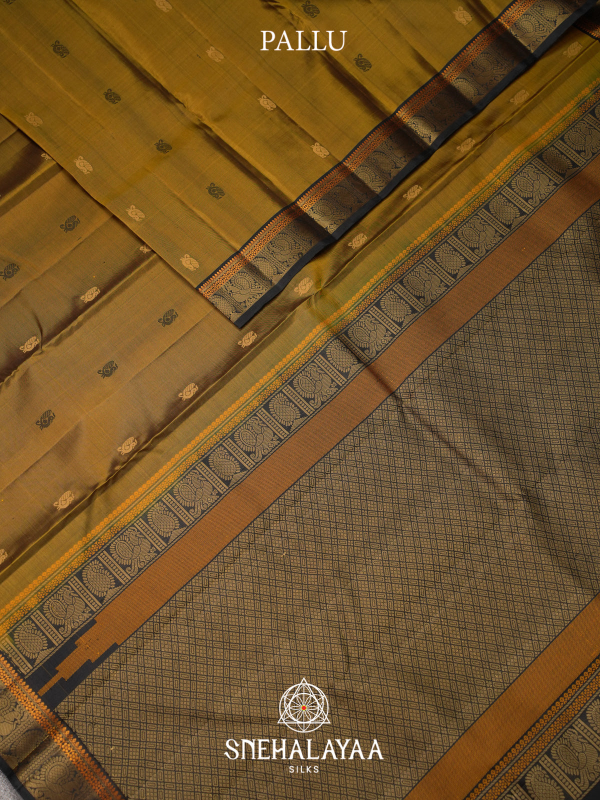 Mustard Kanjivaram Silk Saree