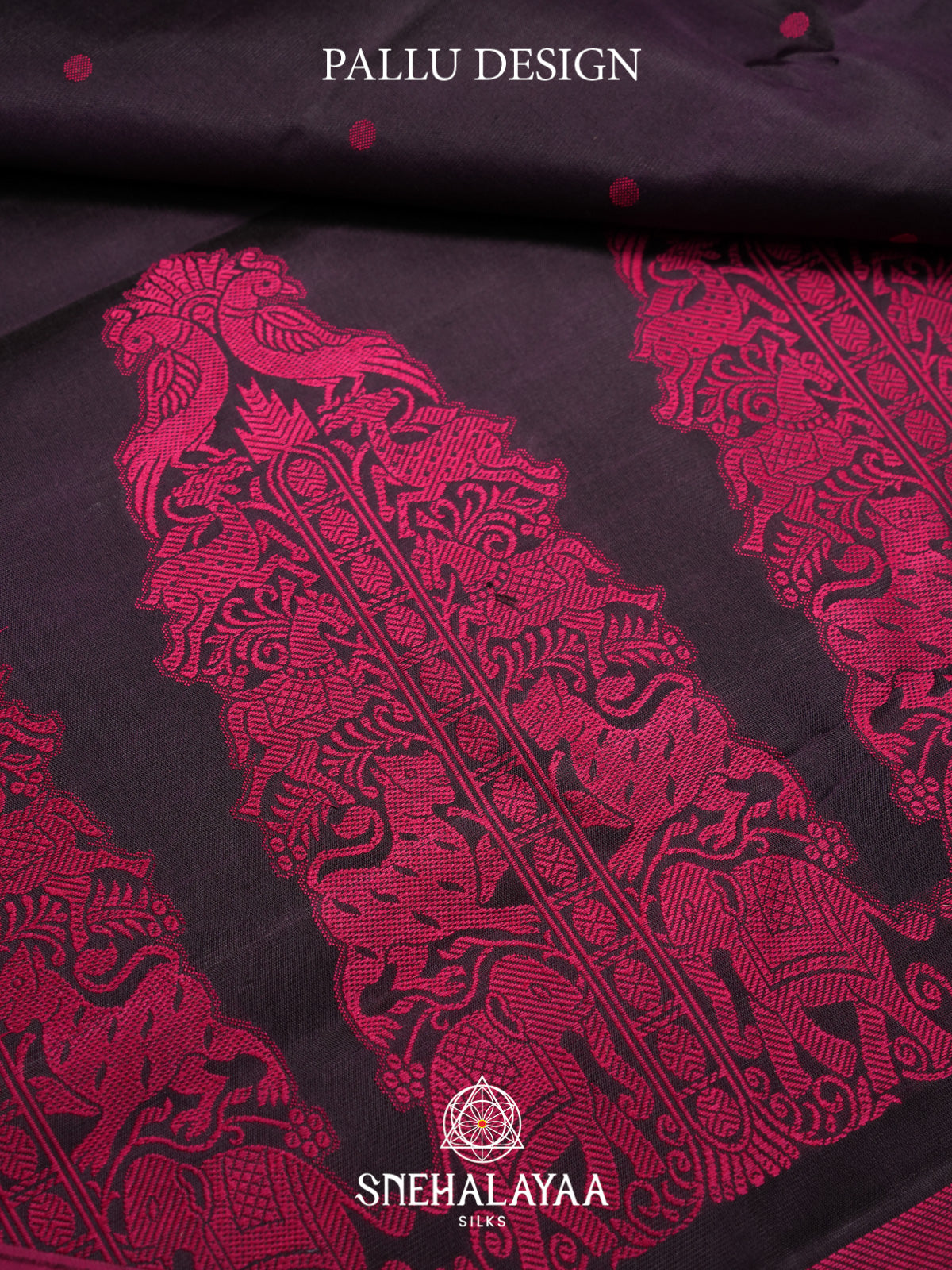 Wine Kanjivaram Silk Saree