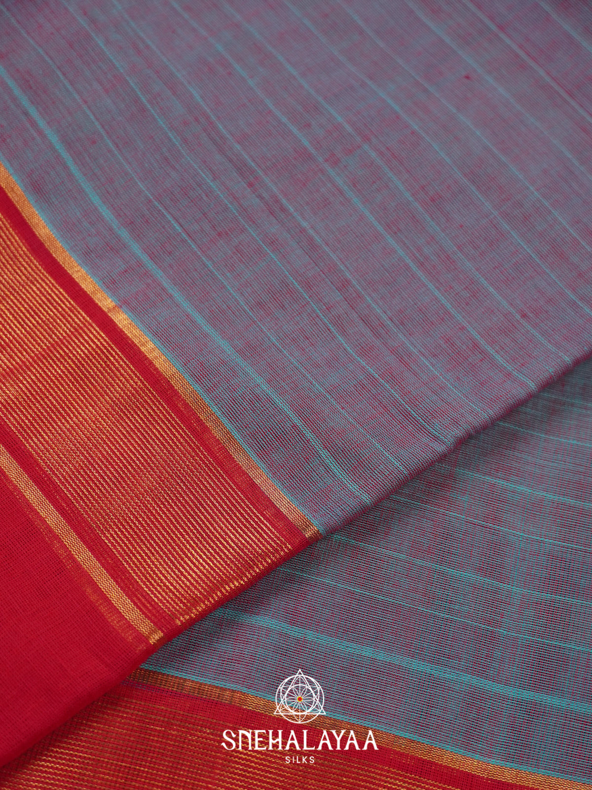 Grey Handloom Cotton Saree