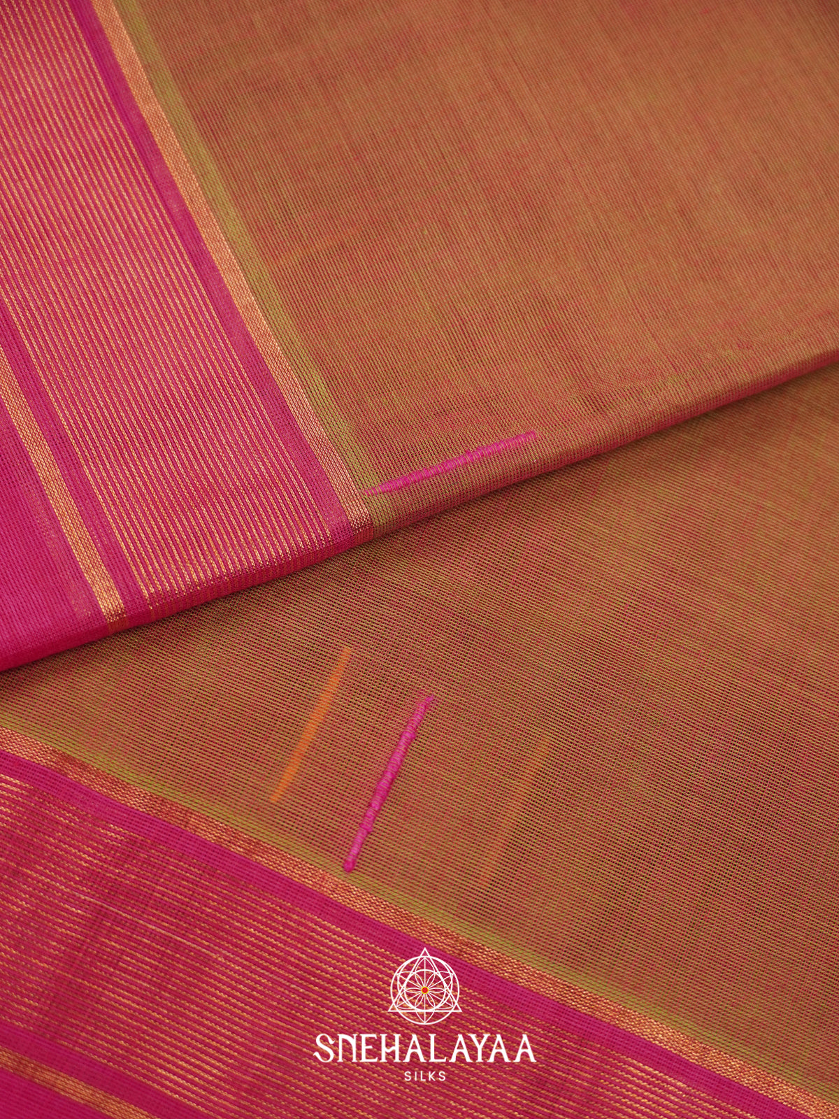 Brown Handloom Cotton Saree