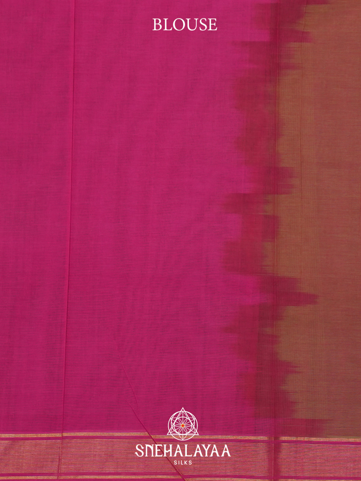 Brown Handloom Cotton Saree