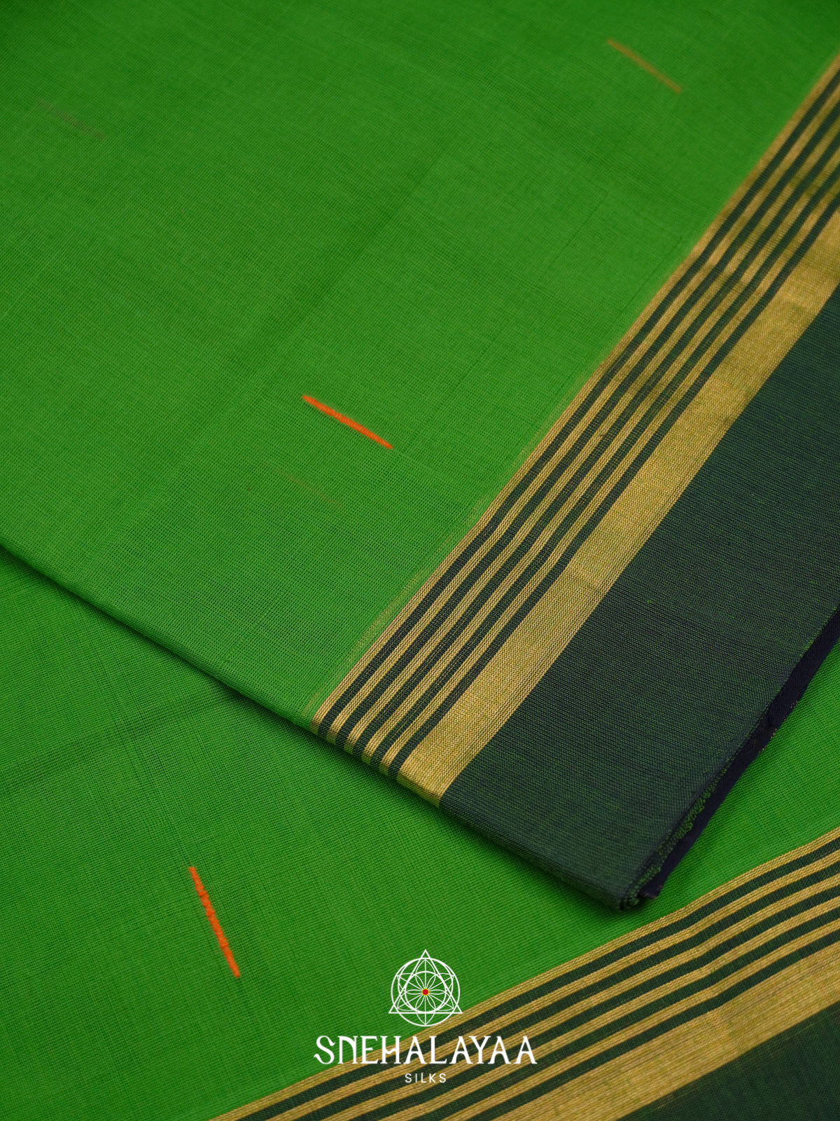 Green Handloom Cotton Saree
