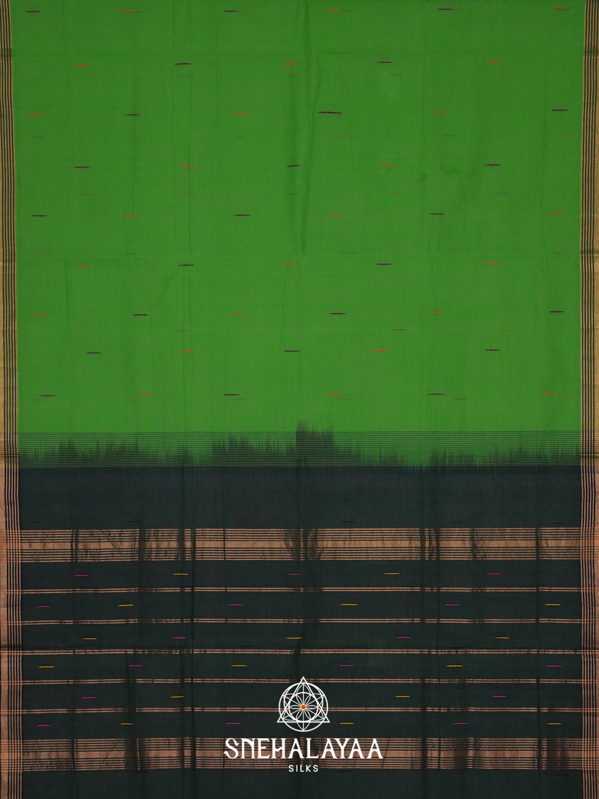 Green Handloom Cotton Saree
