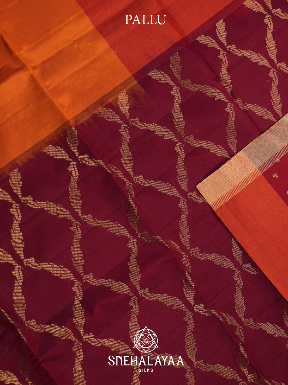 Rust Orange Soft Silk Saree