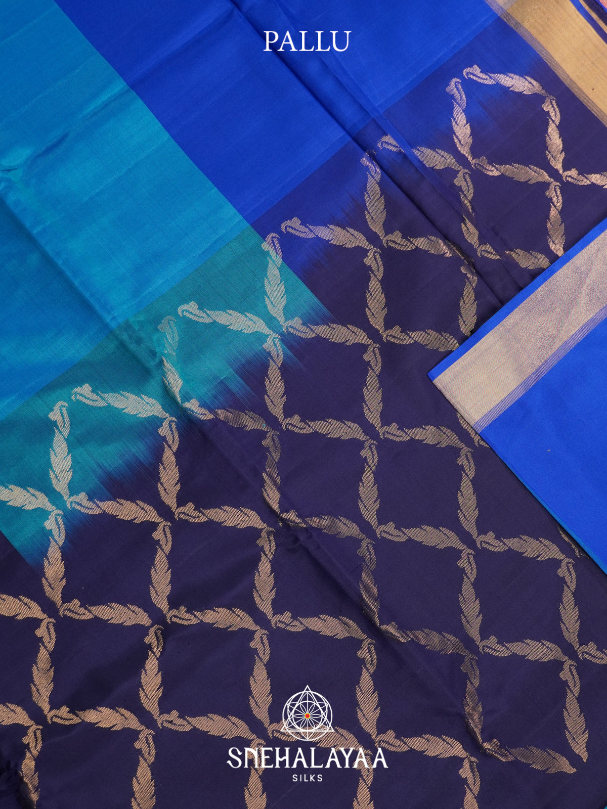 Blue Soft Silk Saree