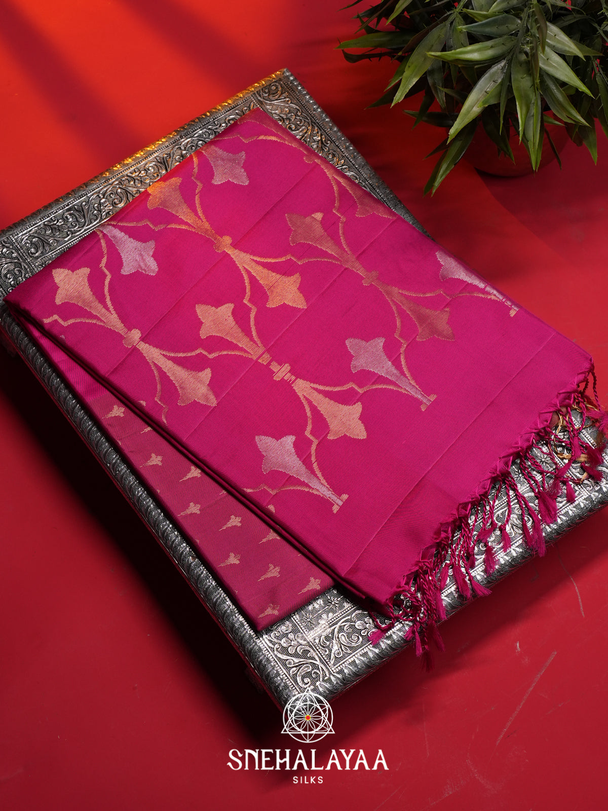 Pink Soft Silk Saree