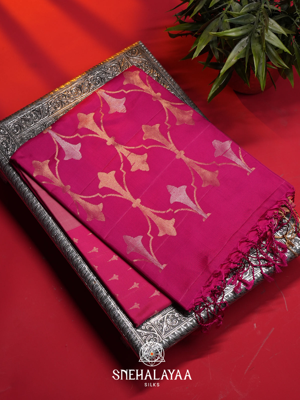 Pink Soft Silk Saree