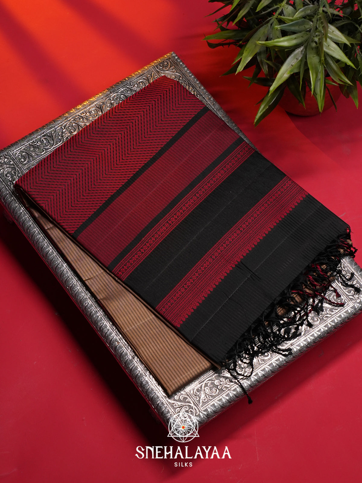 Brown Soft Silk Saree