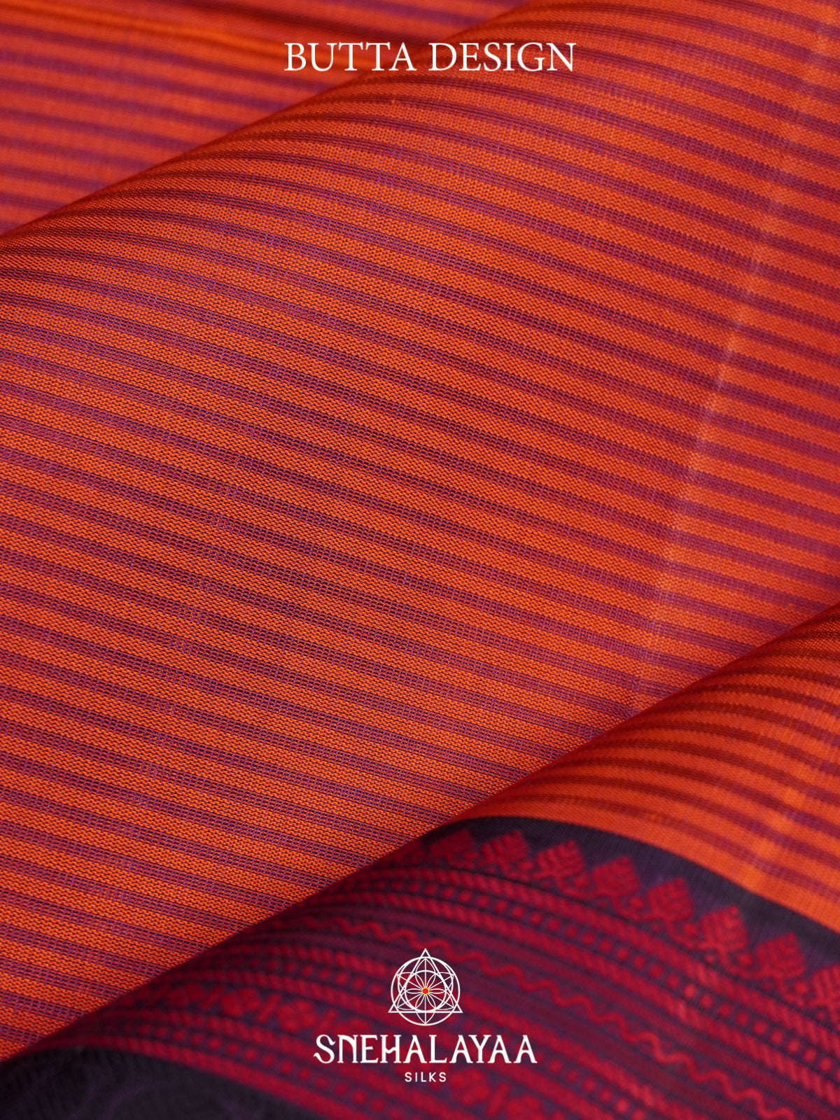 Burnt Orange Soft Silk Saree