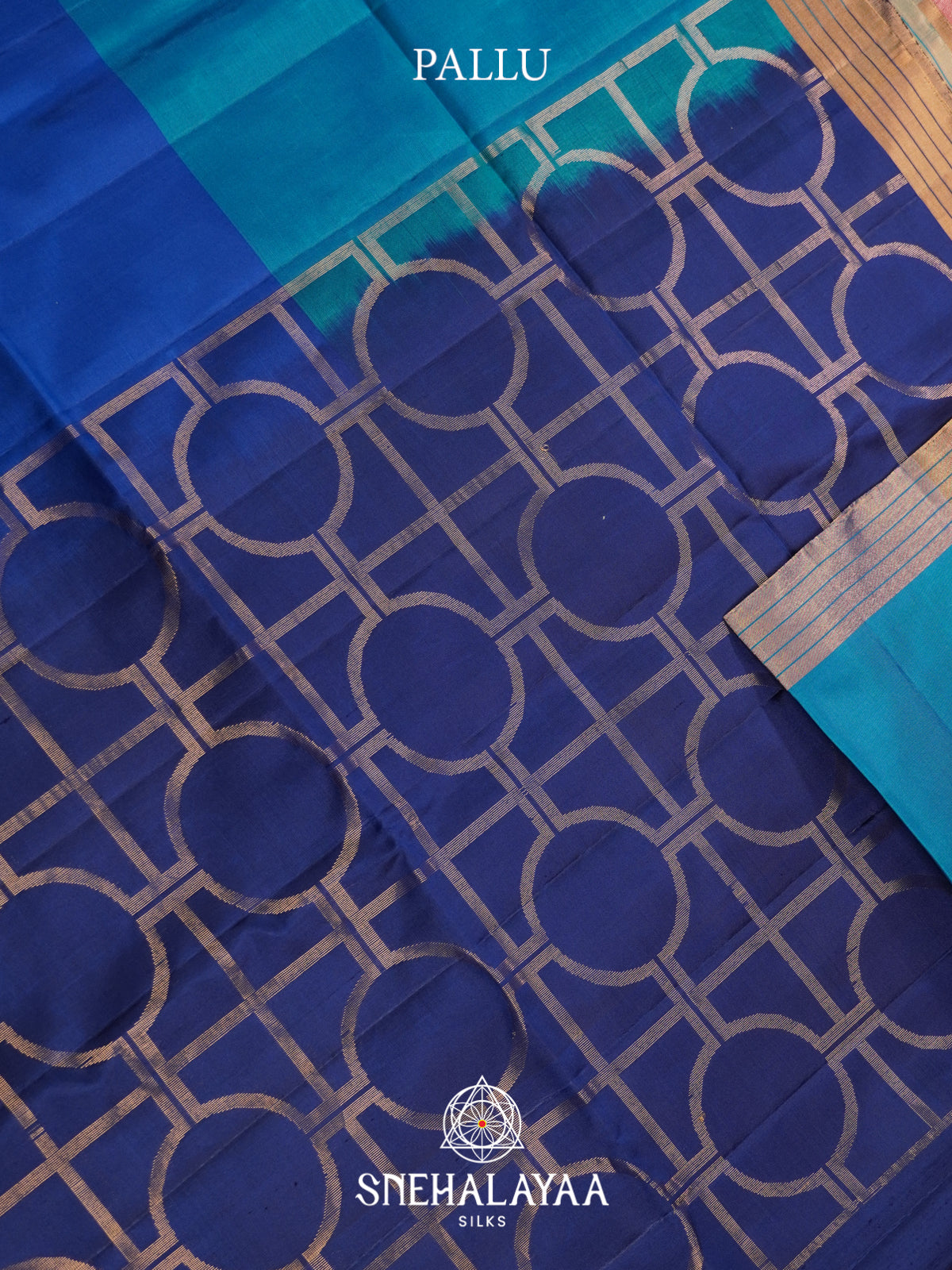 Blue Soft Silk Saree