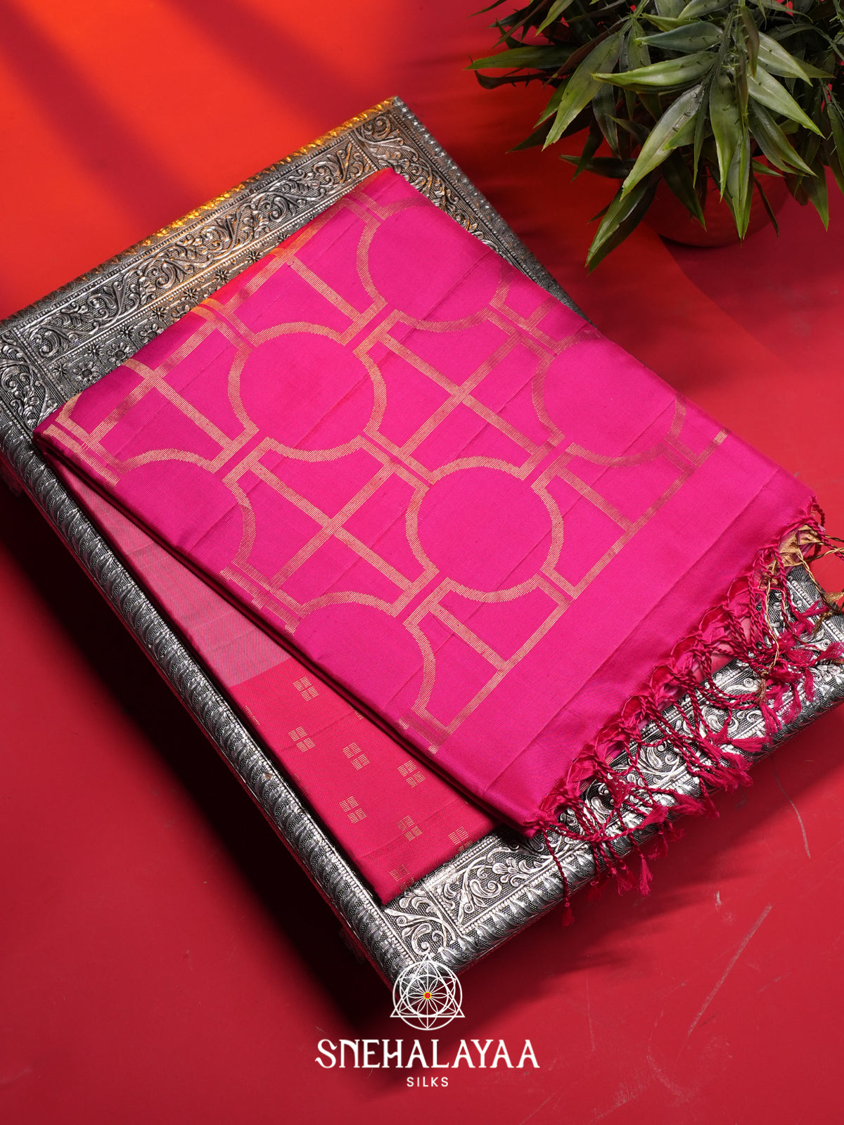 Pink Soft Silk Saree