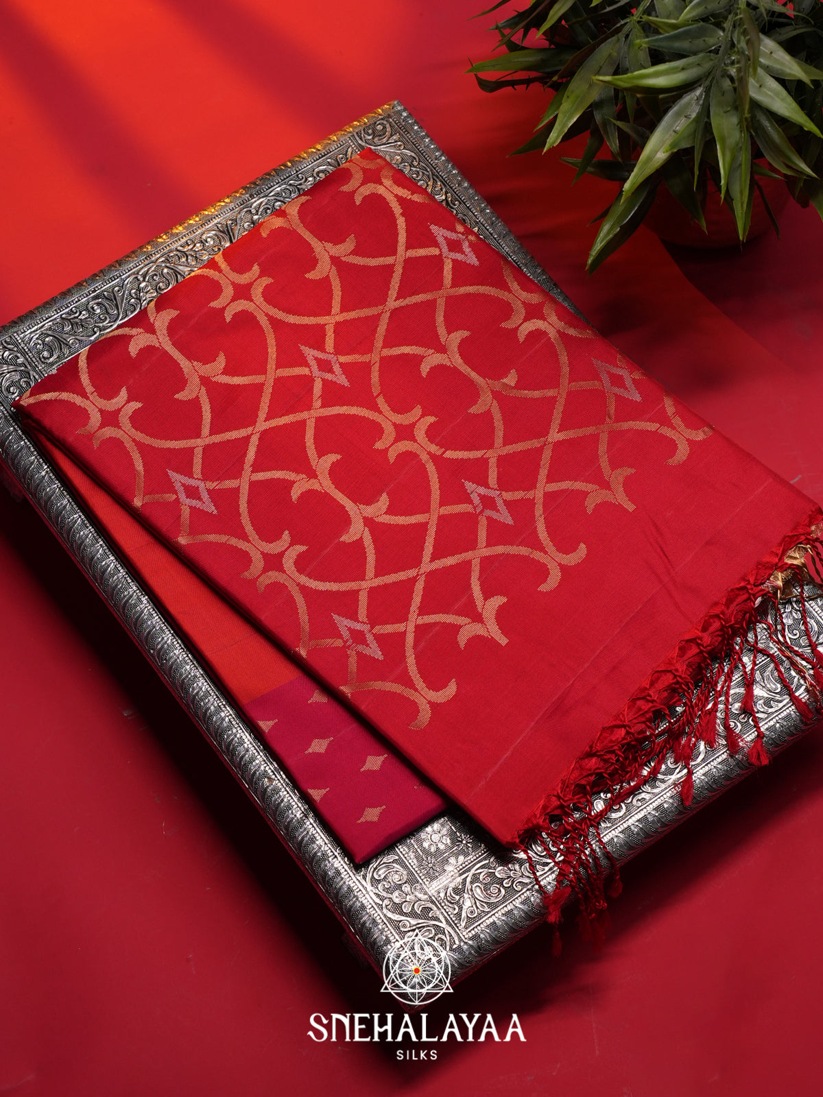 Orange Soft Silk Saree