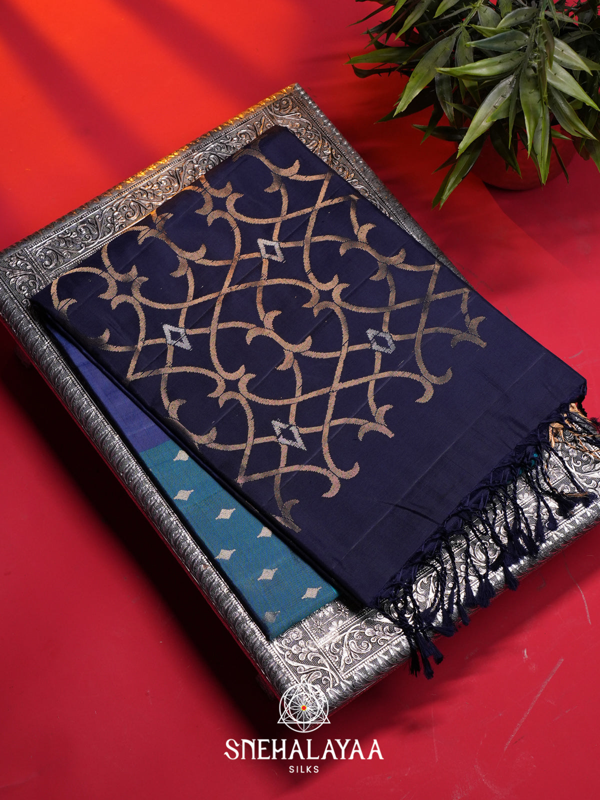 Blue Soft Silk Saree