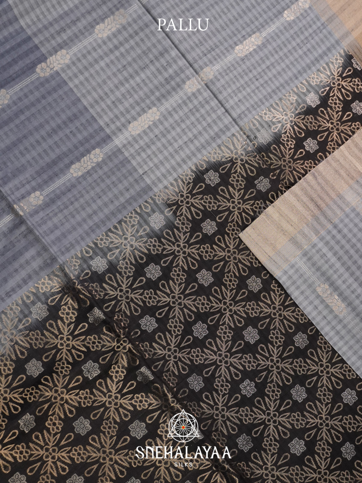 Grey Soft Silk Saree