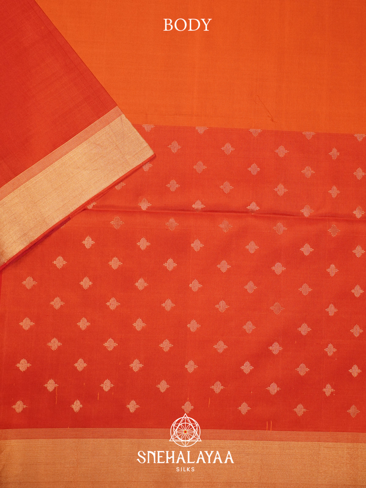 Orange Soft Silk Saree