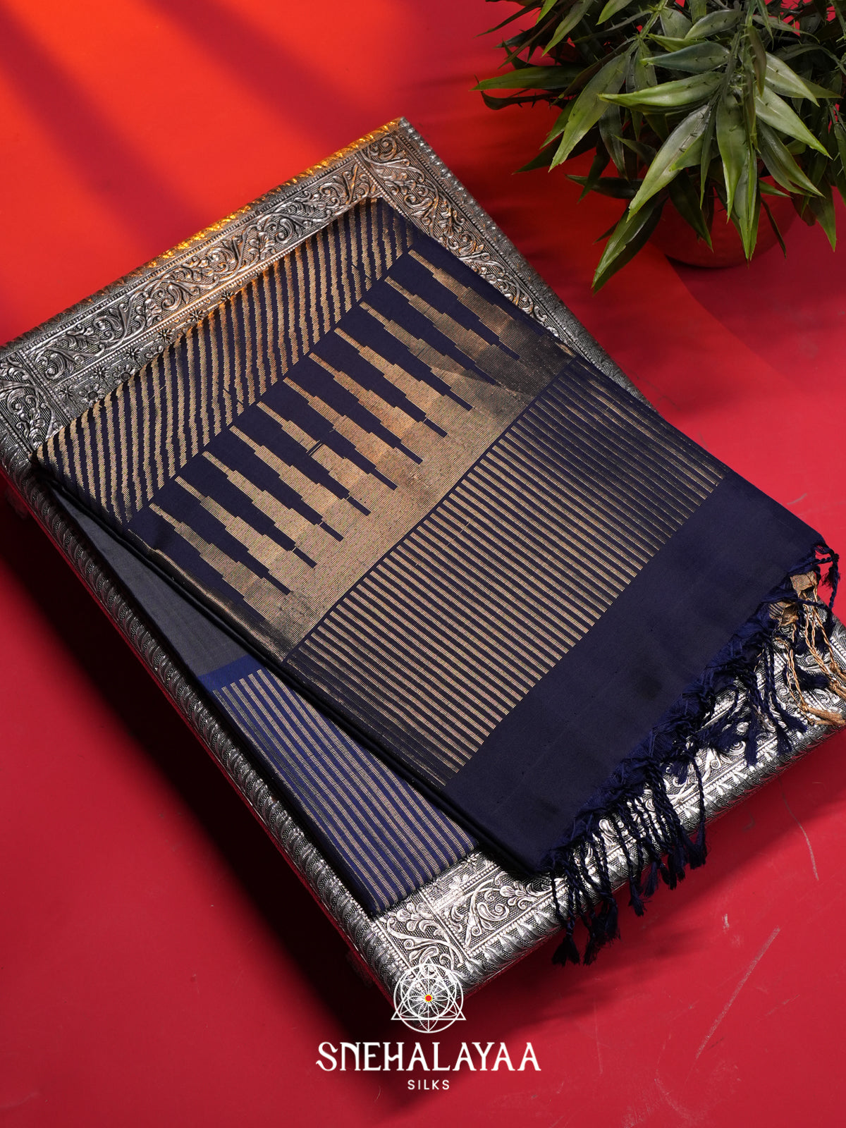 Blue Soft Silk Saree
