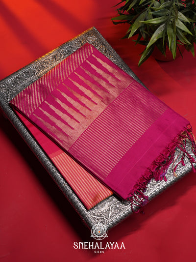 Orange Soft Silk Saree