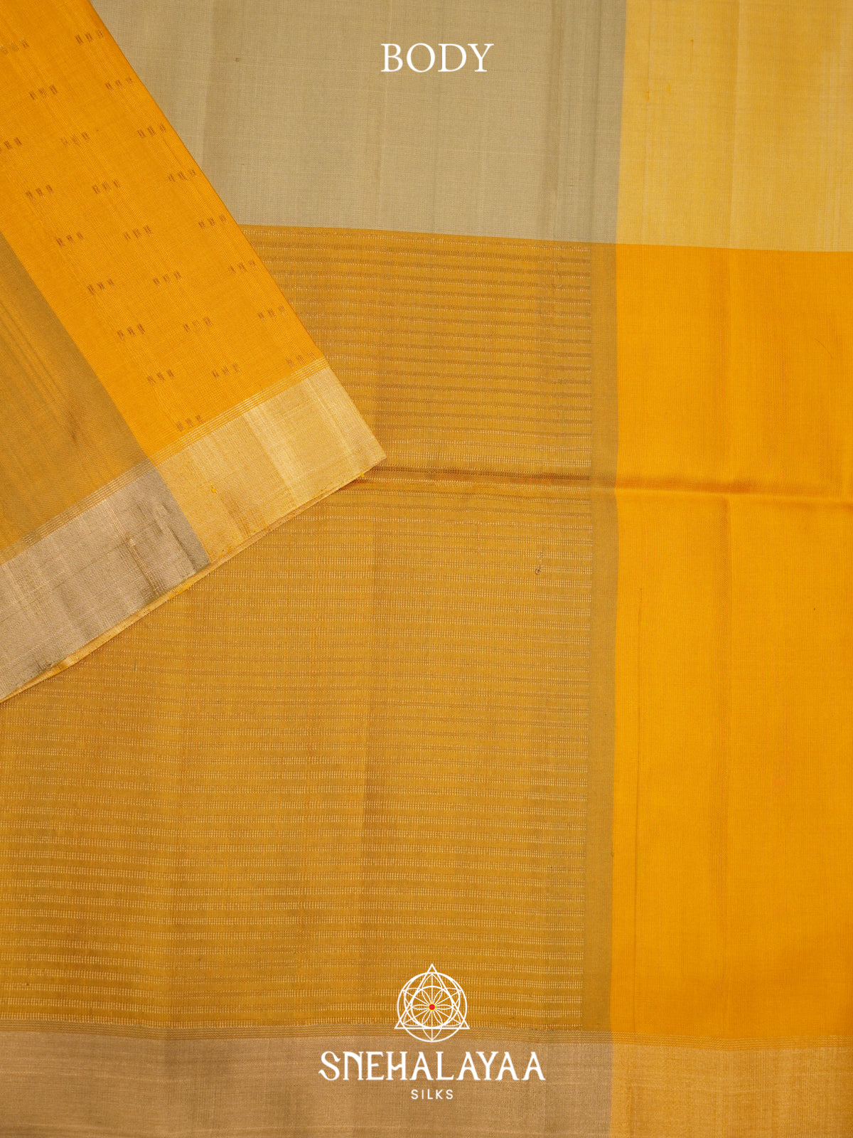 Mustard Yellow Soft Silk Saree