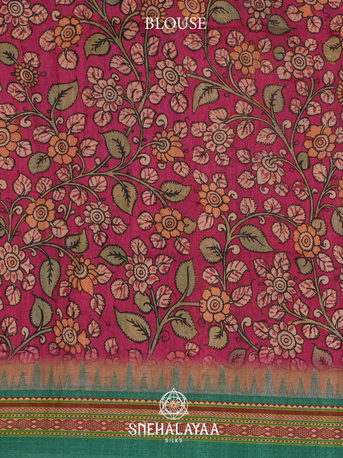 Ruby Red Tussar Saree