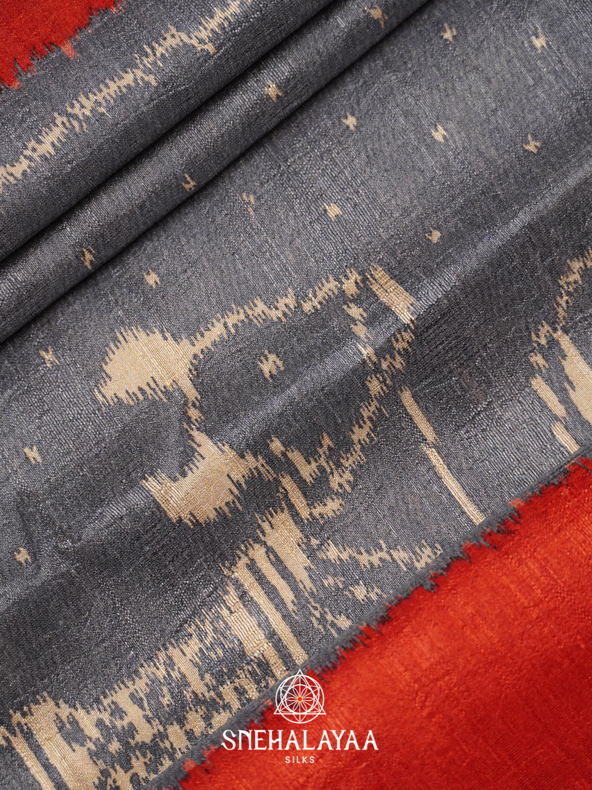 Grey Tussar Saree