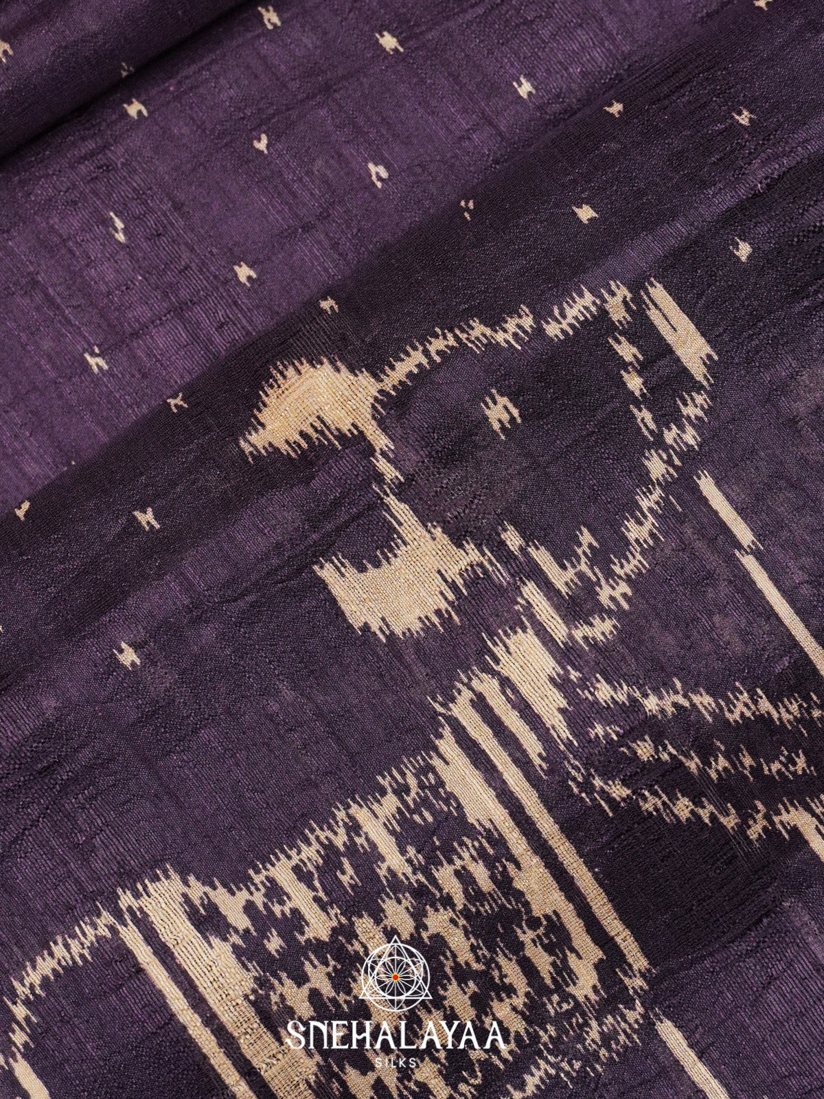 Purple Tussar Saree