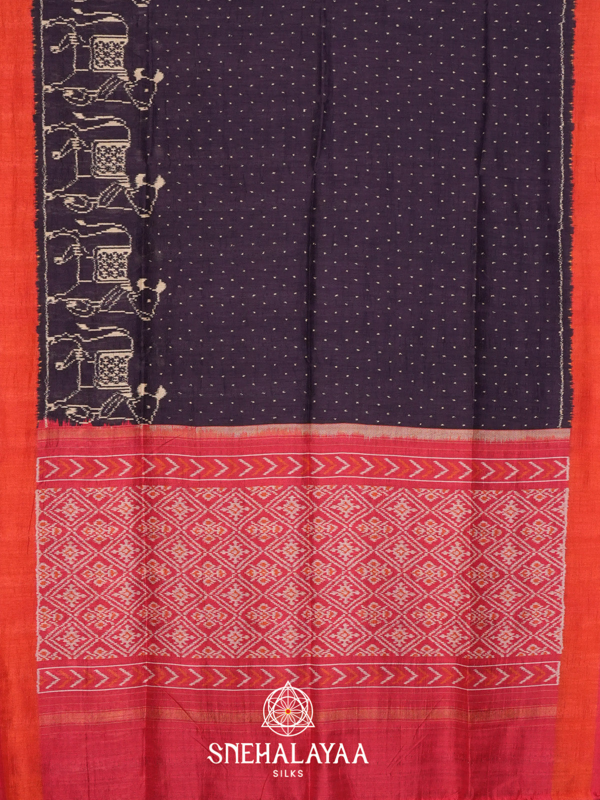 Purple Tussar Saree