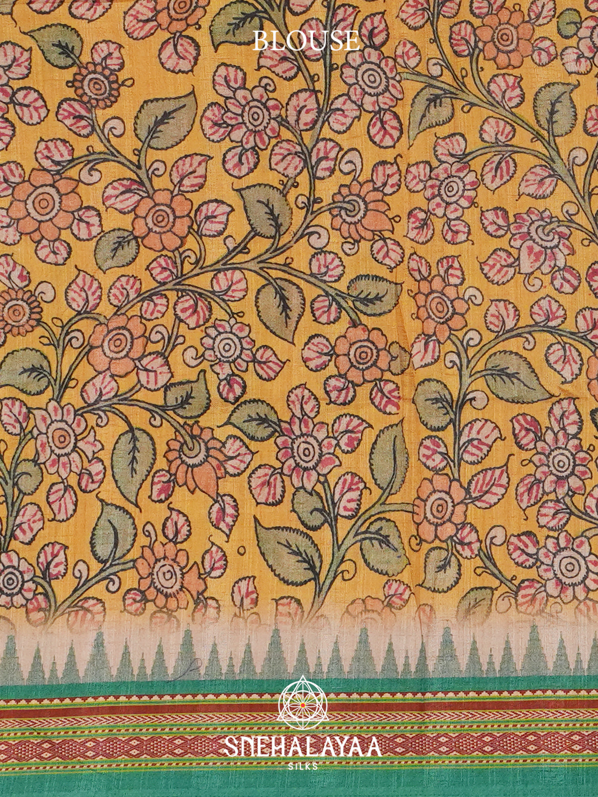Yellow Tussar Saree