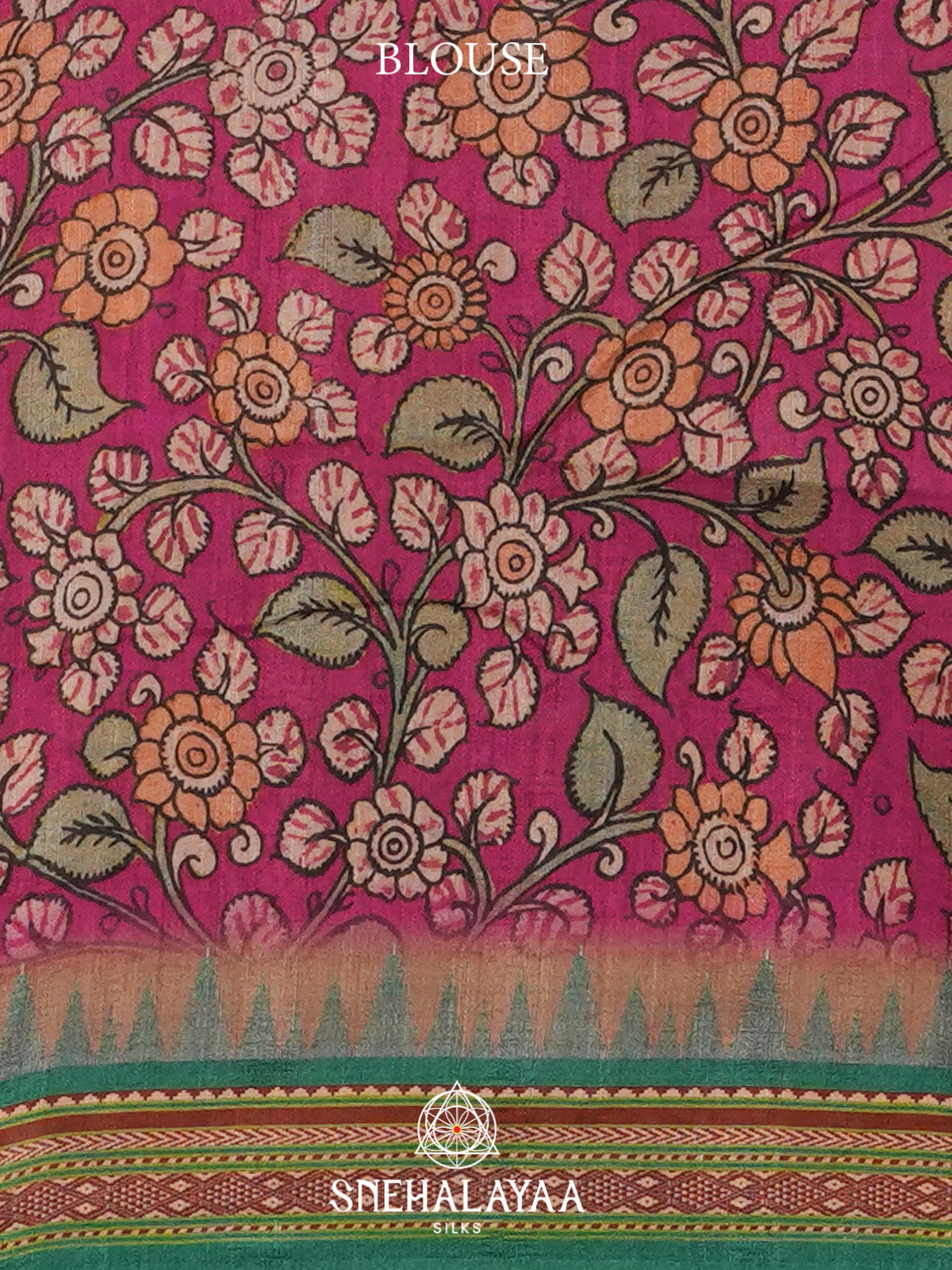 Pink Tussar Saree