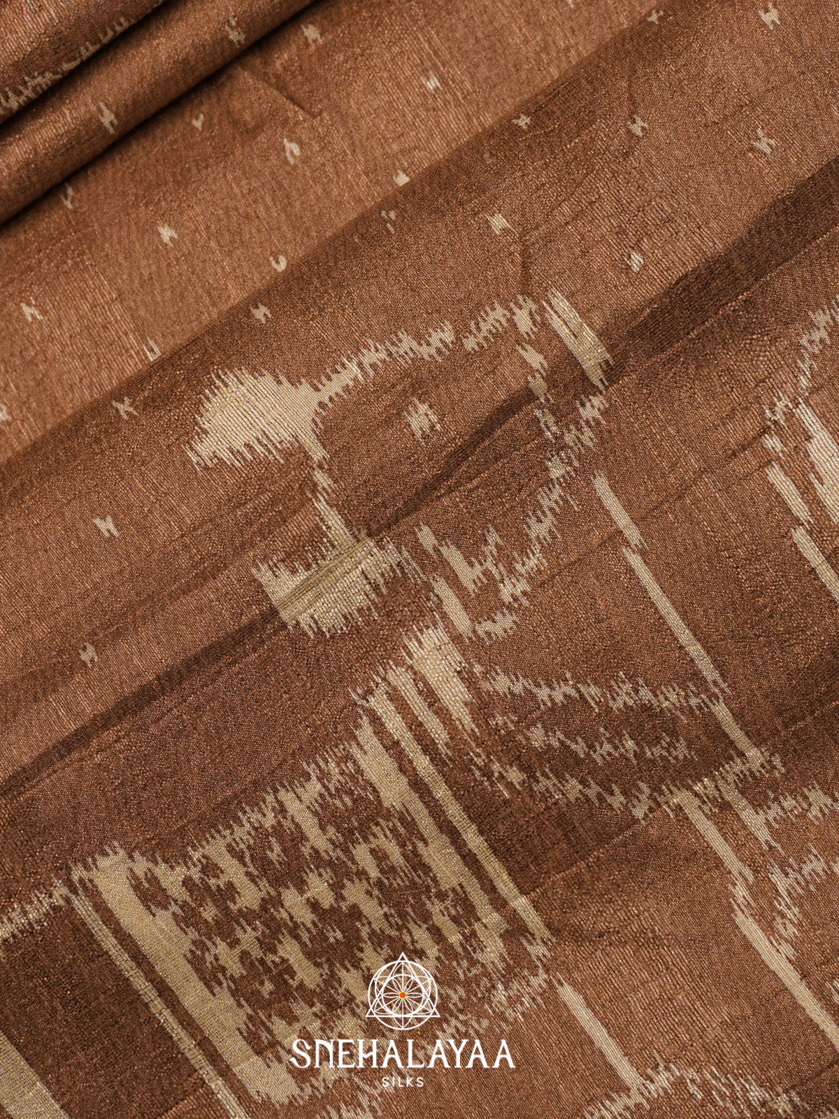 Brown Tussar Saree