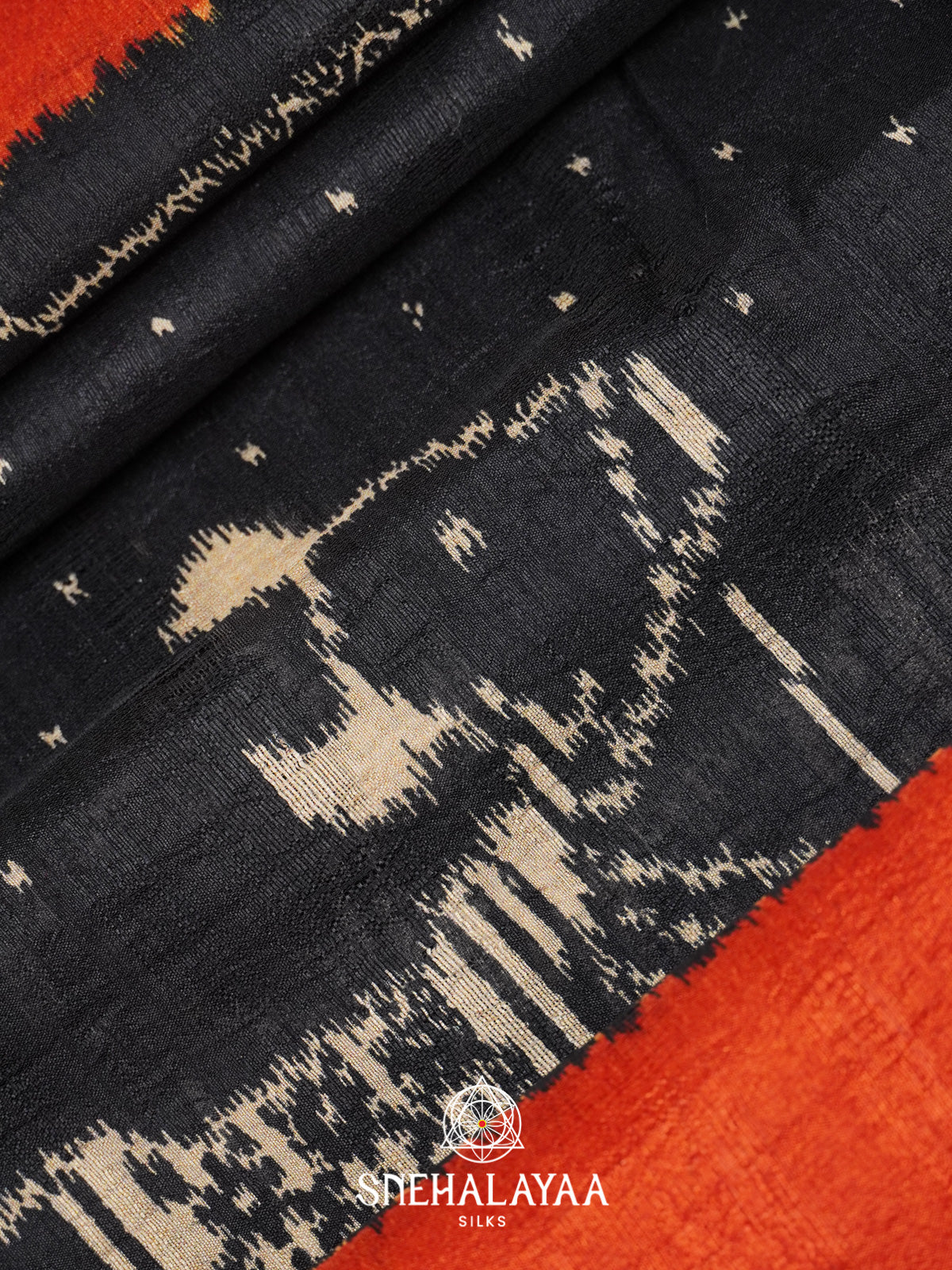 Black Tussar Saree