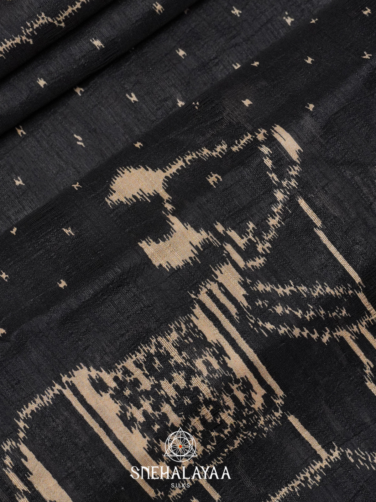 Black Tussar Saree