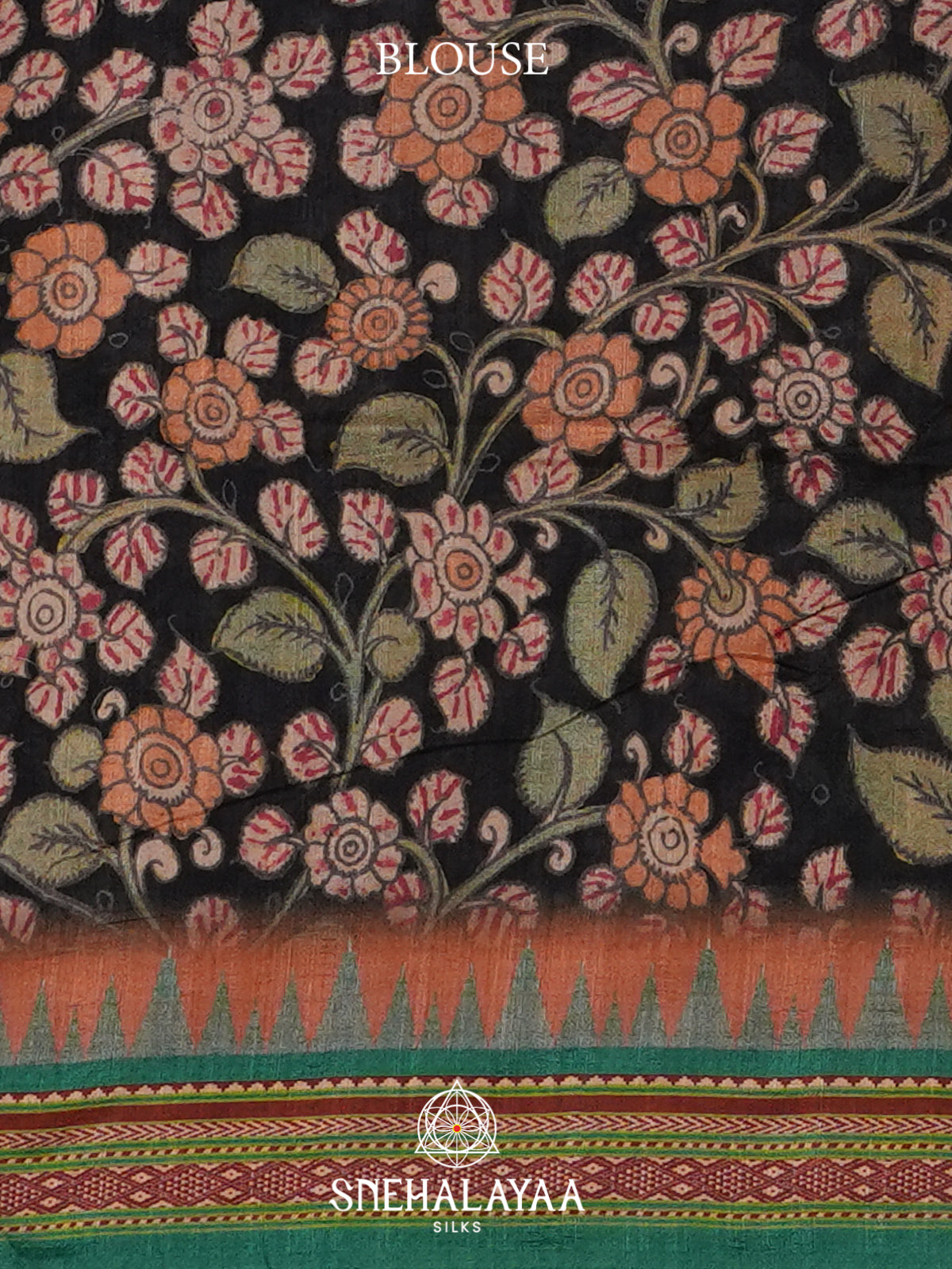 Black Tussar Saree