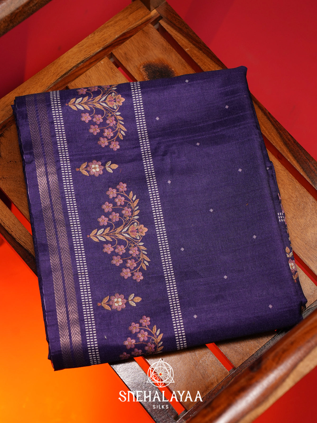 Purple Tussar Saree