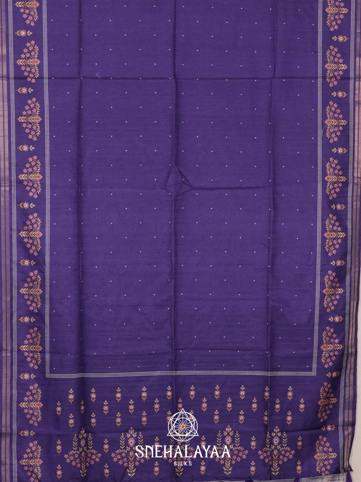 Purple Tussar Saree
